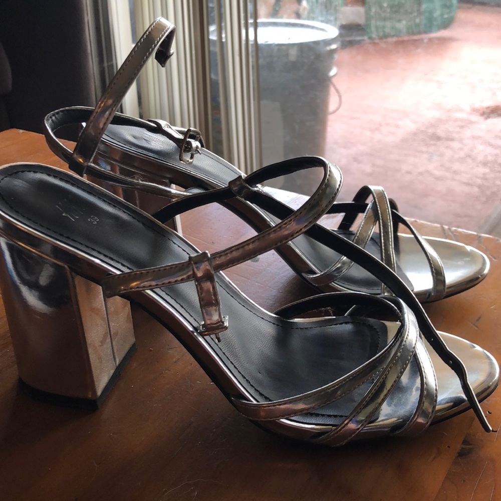 Silver shoes
